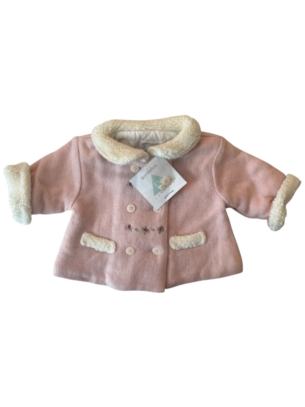 NWT Vintage 90s Baby Girl Pink Winter Coat